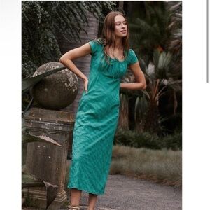 Free People Teal Maxi Dress